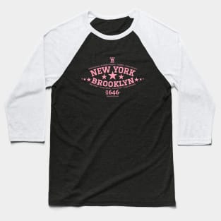 New York Brooklyn, Brooklyn Schriftzug, Brooklyn college style Logo Baseball T-Shirt